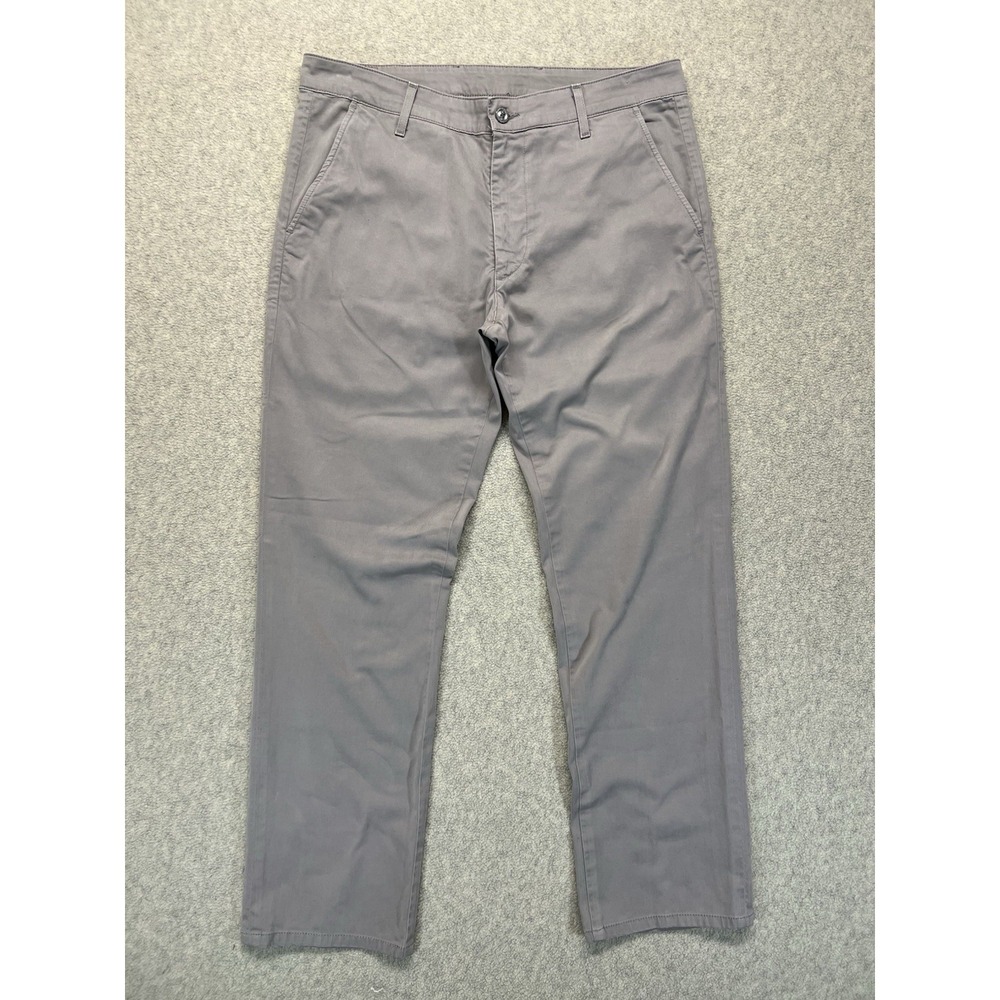 AG Adriano Goldschmied The Lux Khaki Tailored Trouser Men's Gray Pants 31x30